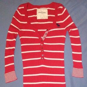 Abercrombie and Fitch striped long sleeved top